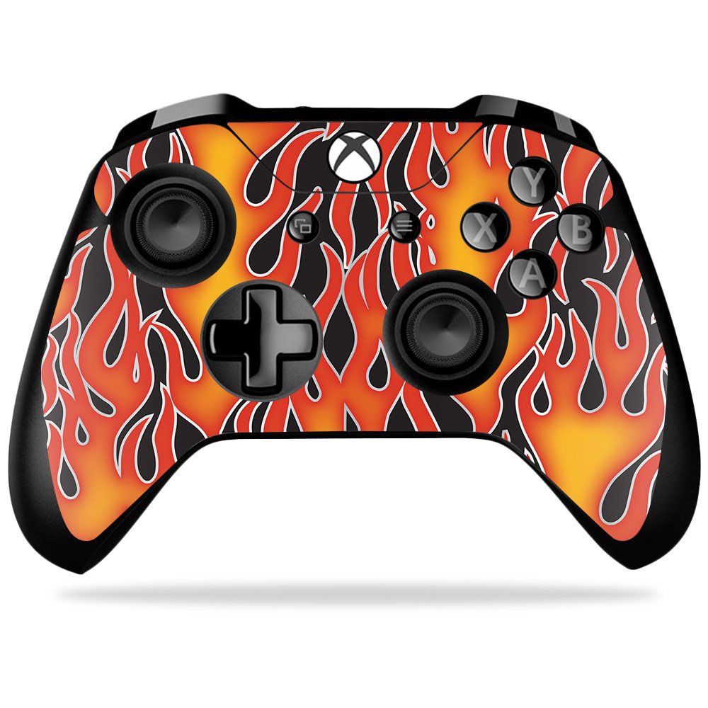 MIGHTY SKINS Xbox One X Controller Skin - Hot Flames | Durable Vinyl Decal, Easy Apply/Remove | Made in USA