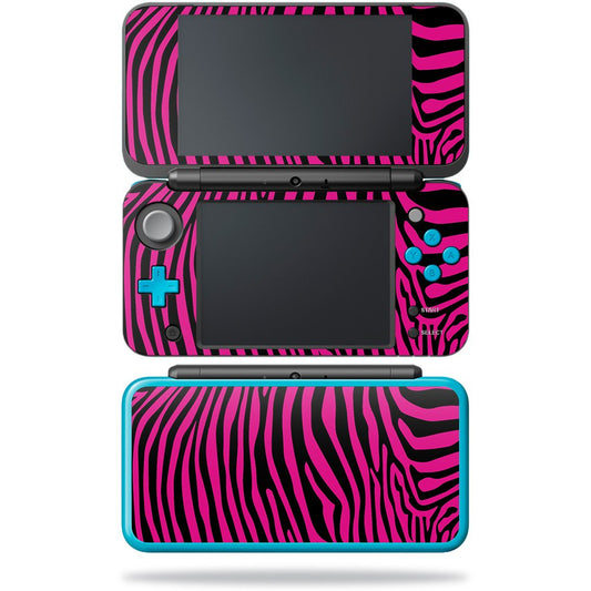 MightySkins Skin Compatible with Nintendo New 2DS XL - Pink Zebra | Protective, Durable, and Unique Vinyl Decal wrap Cover | Eas