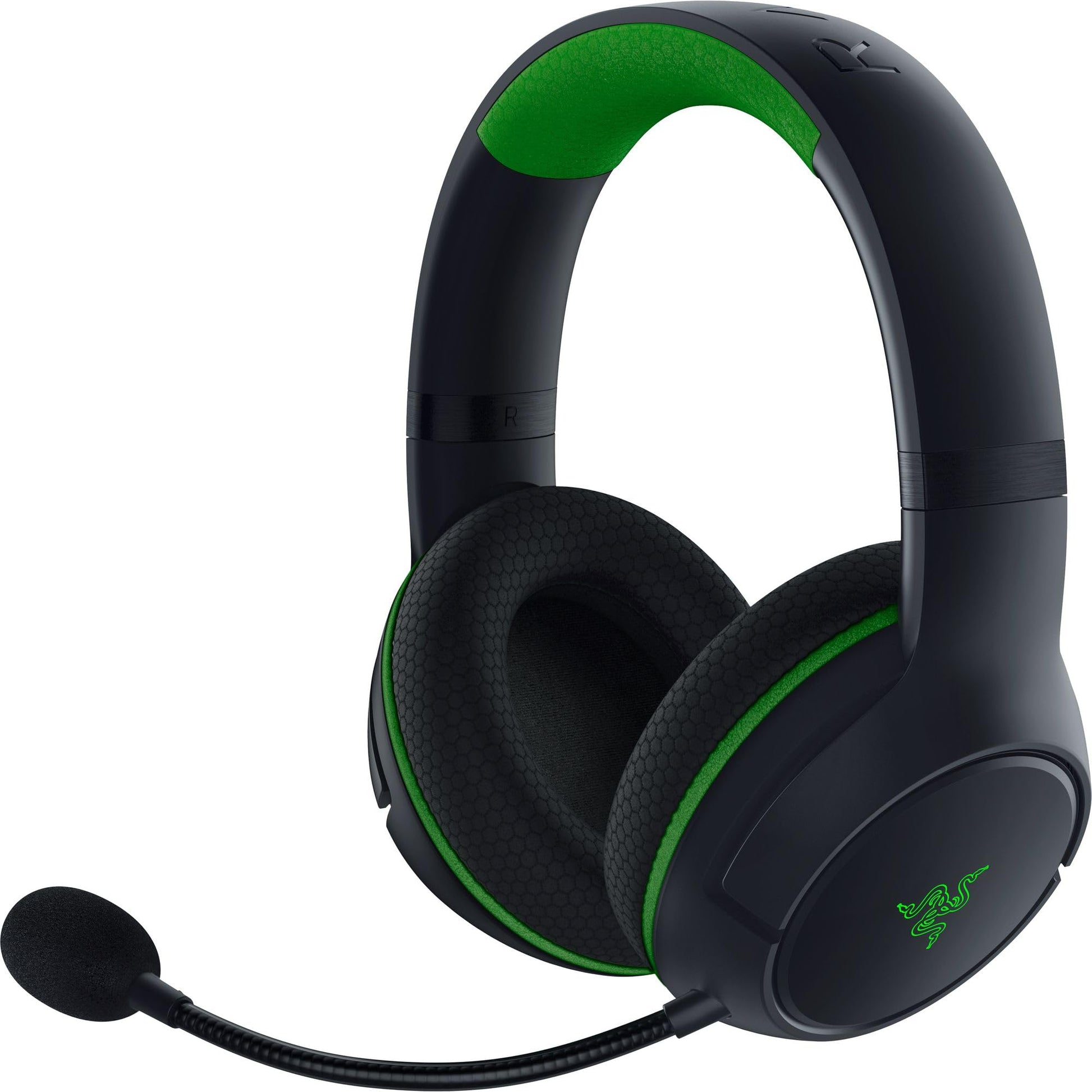 Razer Kaira Wireless Gaming Headset - Triforce Titanium 50mm Drivers, Cardioid Mic, Memory Foam Ear Cushions, Black, Model RZ04-03480100-R3