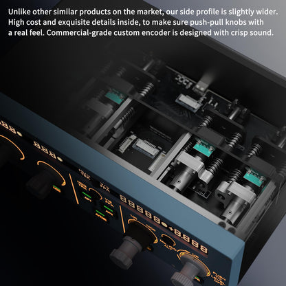 MiYee A320 FCU CUBE Flight Simulator Control Unit - Grey, Plug-and-Play, Real Aircraft Feel