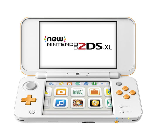 Nintendo New 2DS XL - Orange + White - Mario Kart 7 Pre-installed - Model JANSOAD1