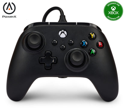 PowerA Nano Enhanced Wired Gaming Controller for Xbox, PC - Compact Black Model XBGP0024-01, Officially Licensed