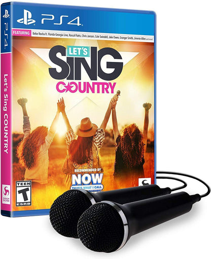 Deep Silver Lets Sing Country - PS4 2-Mic Bundle Edition, Model 16602