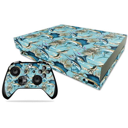 MIGHTY SKINS Xbox One X Skin - Island Fish | Durable Vinyl Decal Wrap | Easy Apply & Remove | Model: MIXBONXCMB-Island Fish