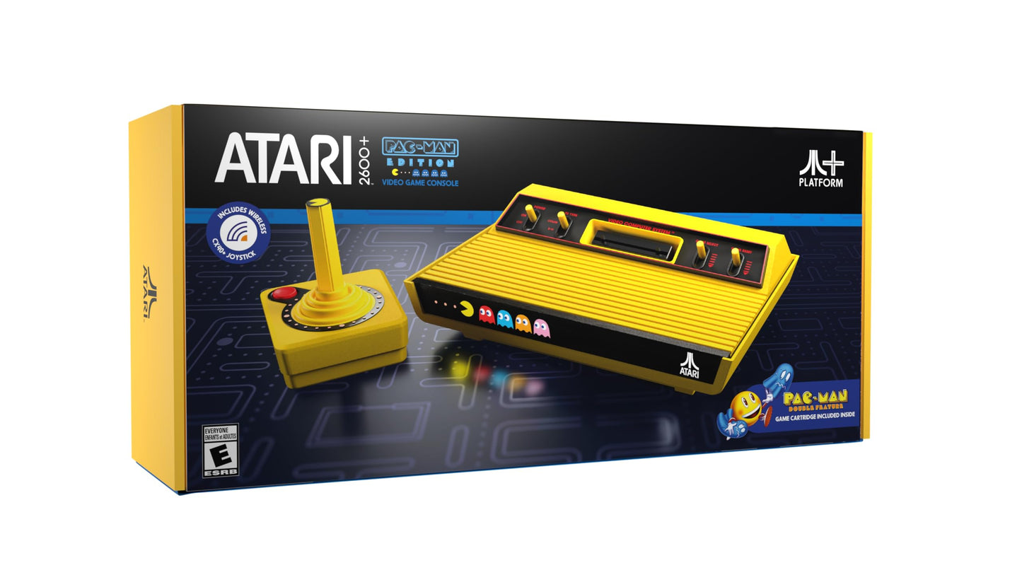 Atari 2600+ PAC-MAN Edition Console  Game & Wireless Joystick