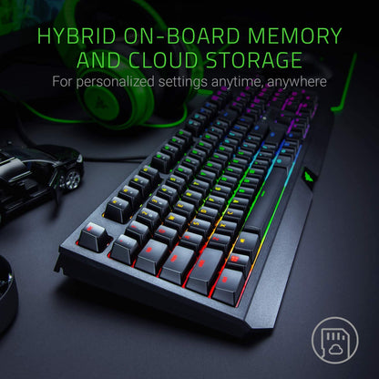 Razer BlackWidow Mechanical Gaming Keyboard - Green Switches, Chroma RGB, Classic Black, Model RZ03-02860200-R3U1