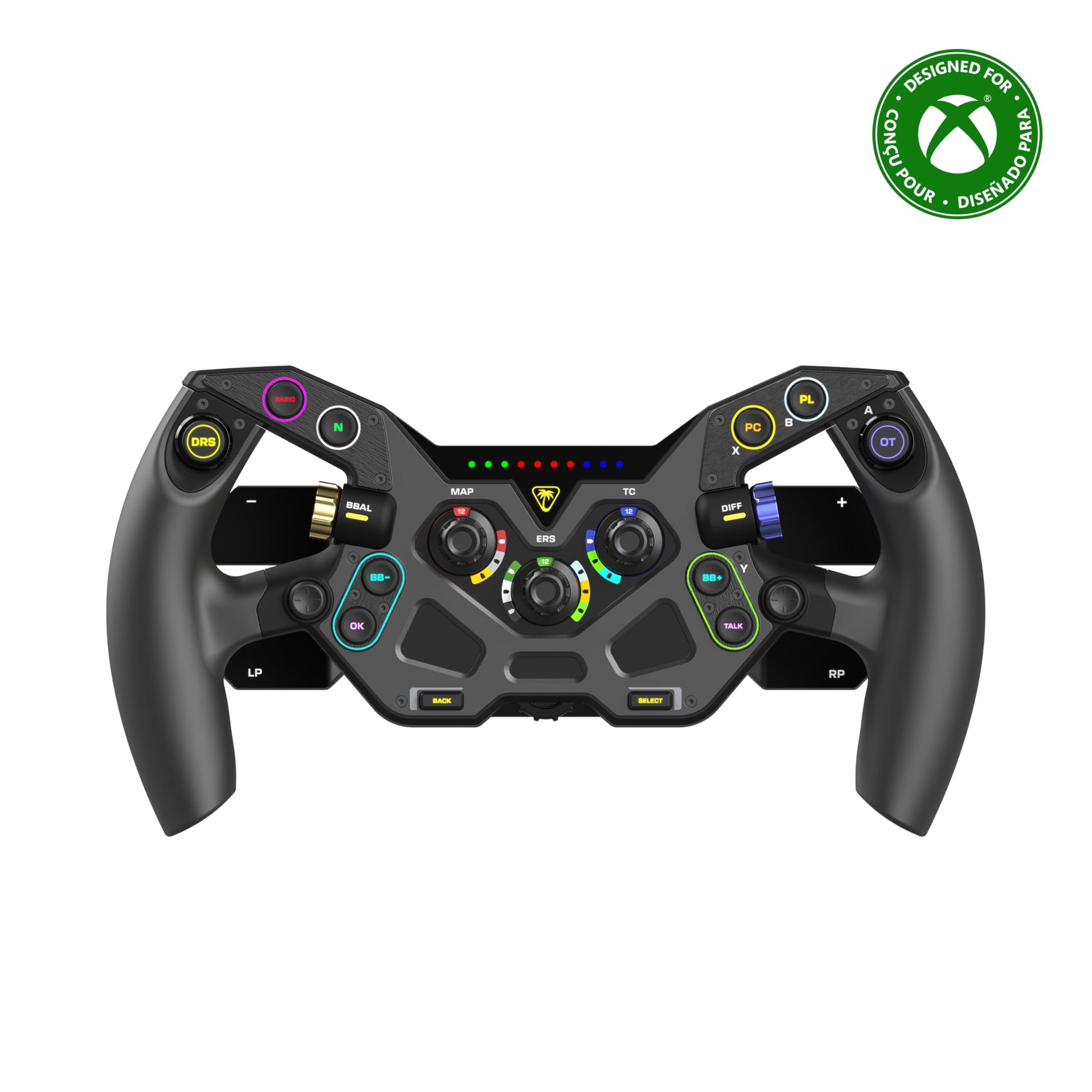 Turtle Beach VelocityOne F-RX Formula Wheel for Xbox Series X|S  Xbox One & Windows PC - For VelocityOne Race & VelocityOne KD3 Wheelbases  Hall-Effect Clutch Paddles  Magnetic Paddle Shifters  Black