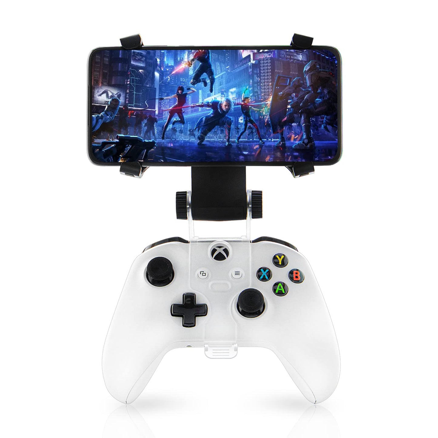 ECHZOVE Xbox Series X Controller Phone Clip  Xbox One Controller Mobile Phone Mount Adjustable Phone Holder Clamp for Xbox Series S/X  Xbox One S/X  Xbox One Controllers