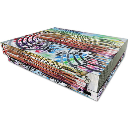 MIGHTY SKINS Microsoft One X Console Skin - Zebra Trance Vinyl Decal Wrap, Durable & Easy to Apply, Model MIXBONX-Zebra Trance