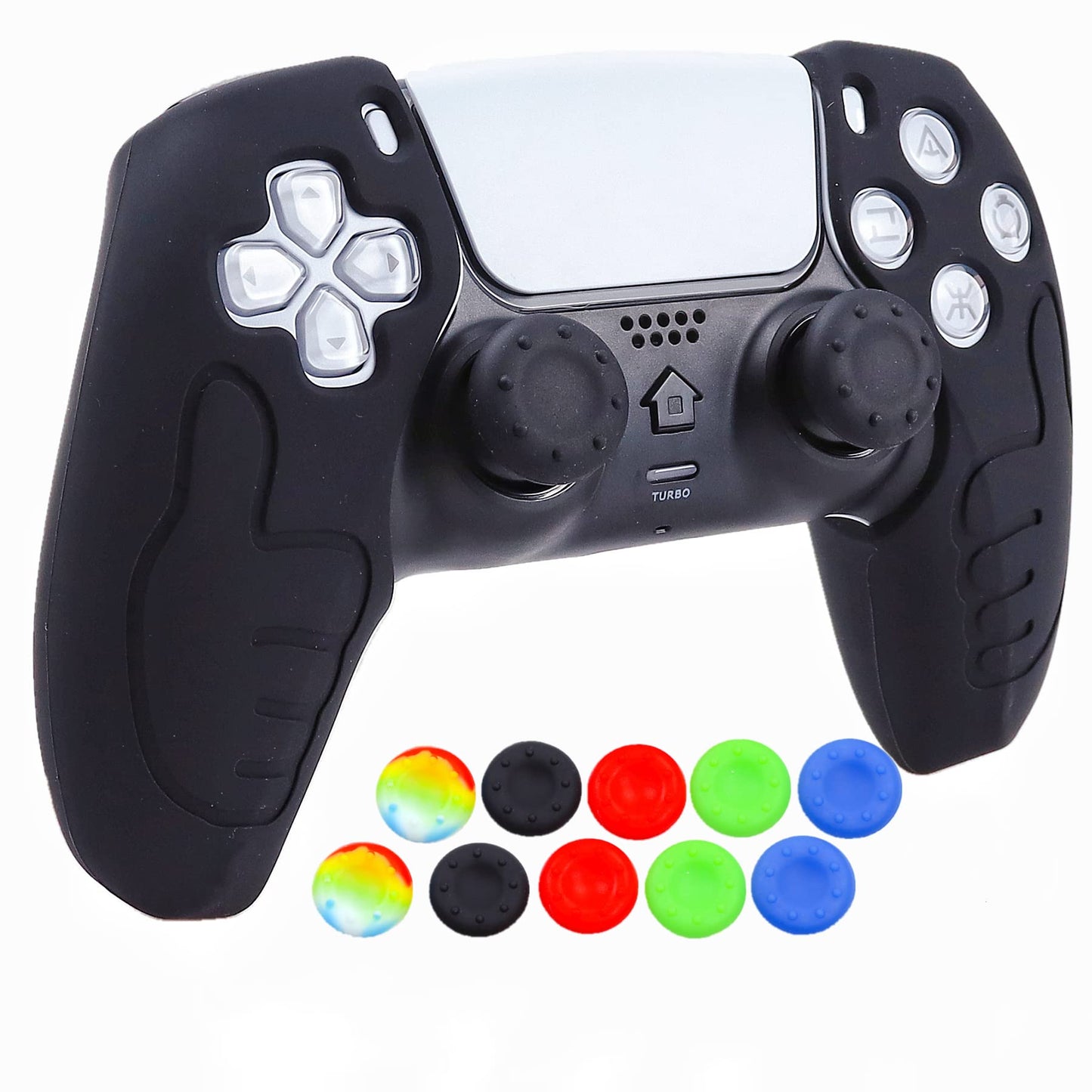 Oiokew Silicone Skin Cover for PS5 Controller - Anti-Slip Case with 10 Joystick Grips - PS5 Controller #10