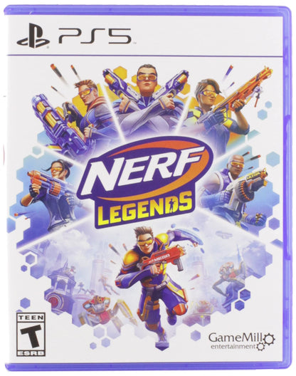 Game Mill Nerf Legends Video Game for PlayStation 5 - Blue and White, Model 856131008589