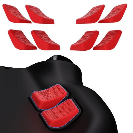 PlayVital Passion Red Back Button Enhancement Set for Steam Deck LCD  Grip Improvement Button Protection Kit for Steam Deck OLED - 2 Different Thickness