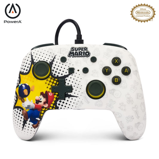 PowerA Enhanced Wired Controller for Nintendo Switch - Bob-omb Blast  Gamepad  game controller  wired controller  officially licensed