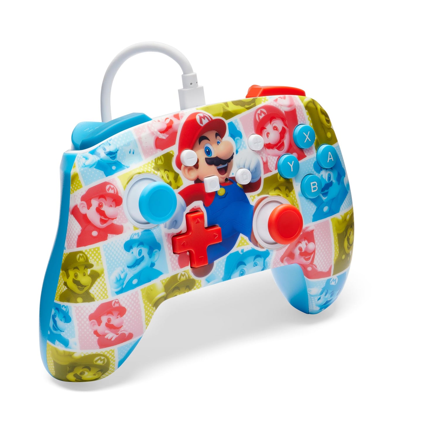 PowerA Enhanced Wired Controller for Nintendo Switch - Mario Hero Reel, Model NSGP0282-01