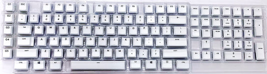 wj forG915 Full Set of 109/87 Keycaps Replacement G915/G913/G815/G813 TKL RGB Gaming Mechanical Keyboard (109 Keys White G915)