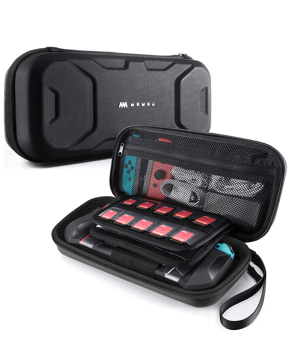Mumba Carrying Case for Nintendo Switch OLED & Nintendo Switch  [Plus Version] Portable Protective Tpartyl Carry handbag Pouch for cutting tool/adventure theme Case [Large Capacity] (Black)