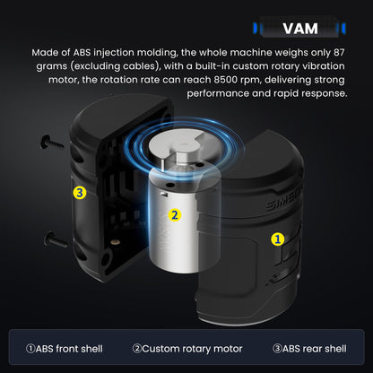 SIMSONN Plus X Sim Racing Pedals - VAM Pro Haptic Module, 2 PCS Set, PC Compatible, Vibration Motor for Enhanced Racing Experience