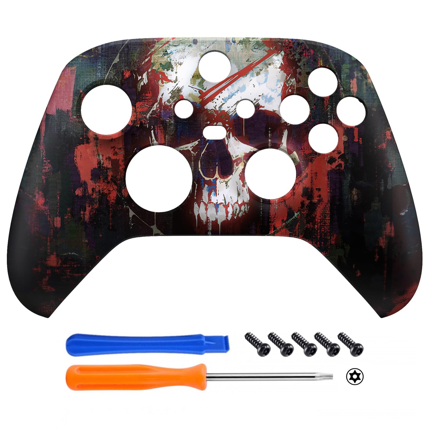 eXtremeRate Custom Shell for Xbox Series X & S - Phantom Skull Cover Replacement - Model FX3T198