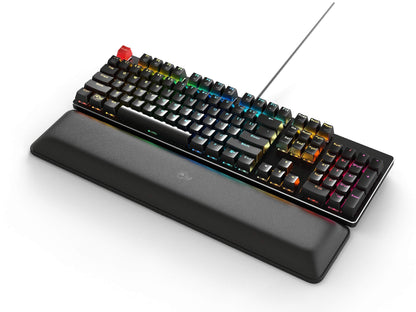 Glorious GMMK Full Size Mechanical Gaming Keyboard - USB Wired, RGB Hot Swappable, Black Metal Top Plate
