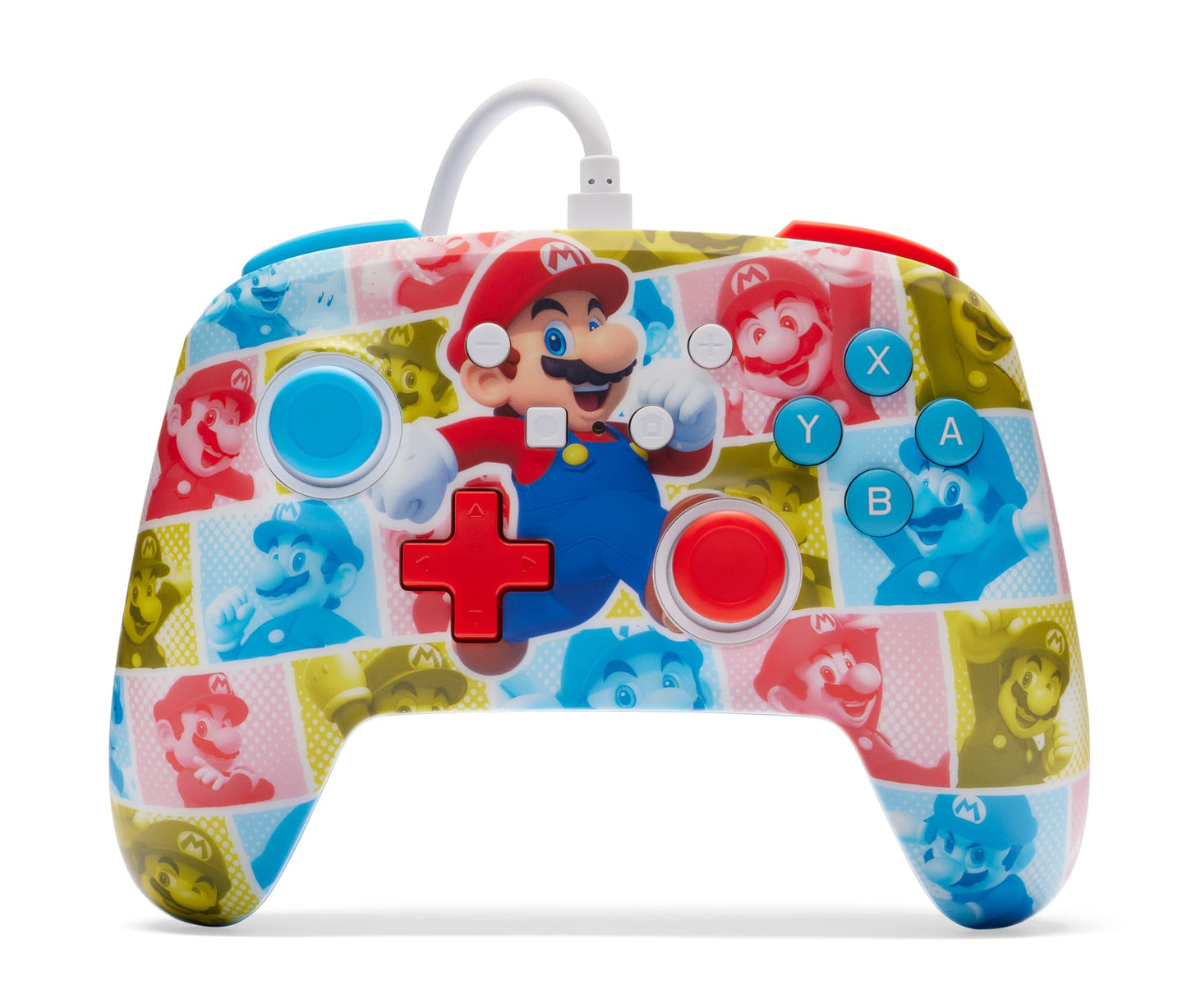 PowerA Enhanced Wired Controller for Nintendo Switch - Mario Hero Reel, Model NSGP0282-01
