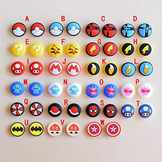 Silicone Analog Thumb Grip Stick Set Joystick Cap Thumbstick Cover Caps for Switch NS Switch Lite Controller Thumbsticks Cap (I)