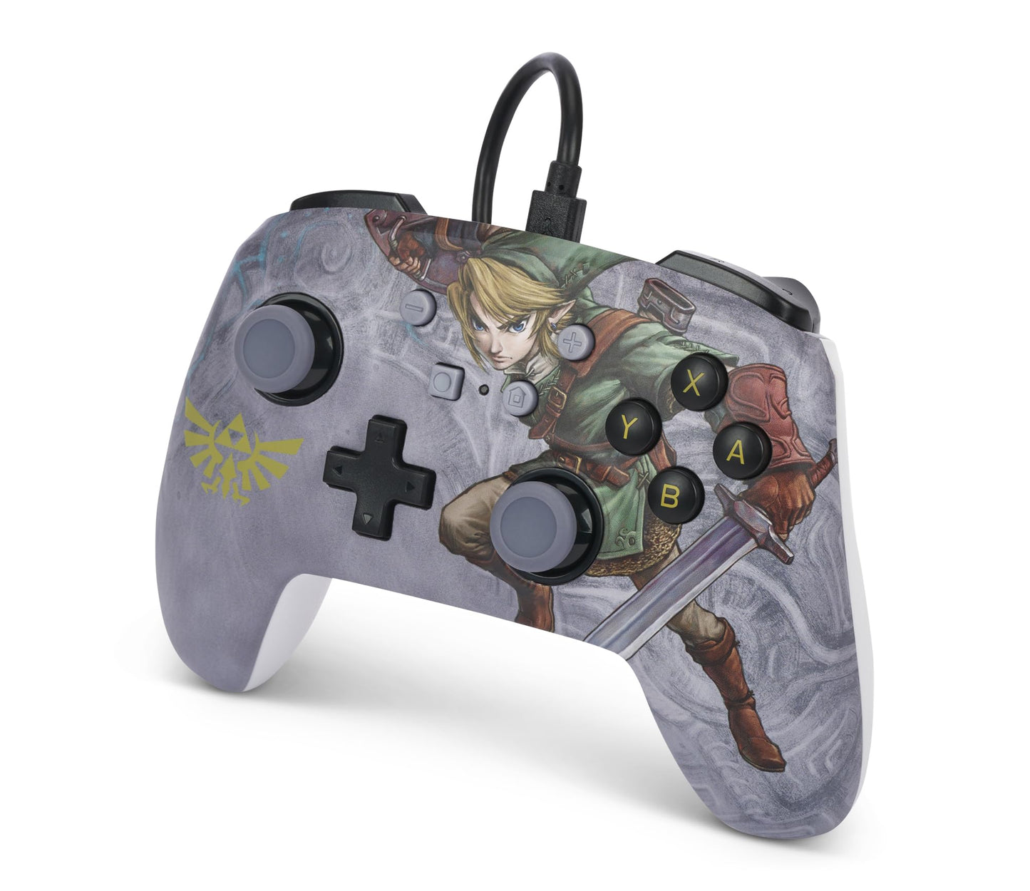 PowerA Enhanced Wired Controller for Nintendo Switch - Zelda Valiant Link, Mappable Gaming Buttons, Model NSGP0096-01