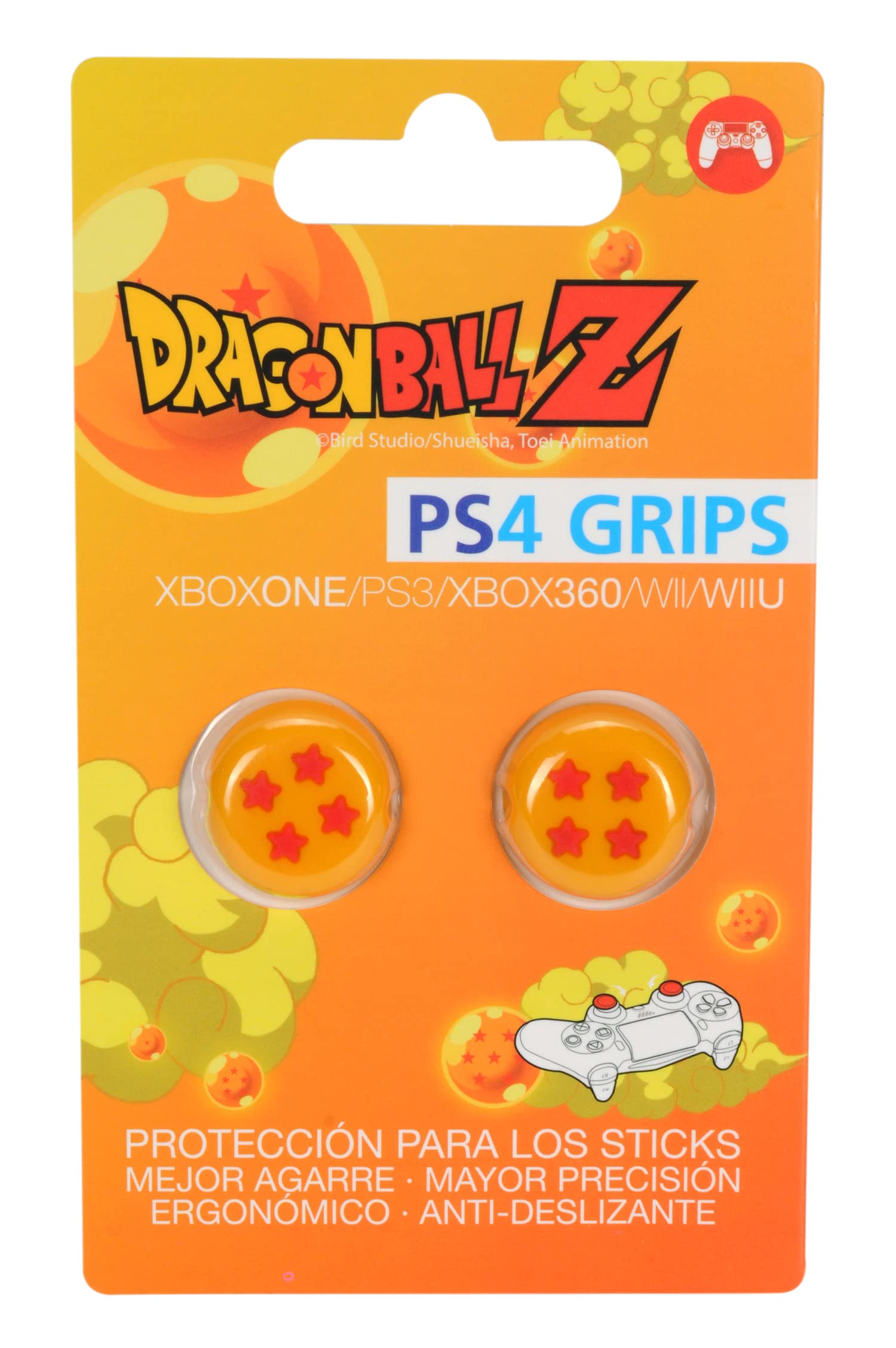 Blade Dragon Ball Z Thumb Grips - 4 Stars for PS4, PS3, XB One, X360, Wii, Wiiu - Model BL-GRIP4STAR