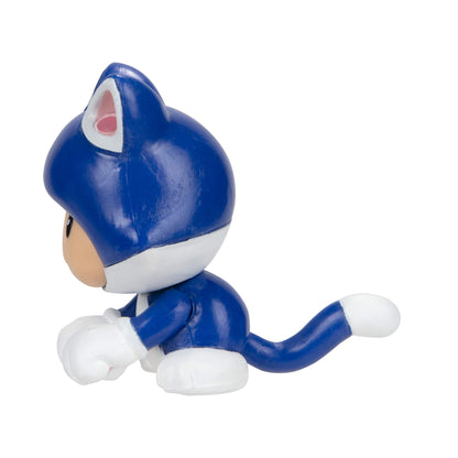 Nintendo 2.5" Goomba Action Figure - 8 Bit Design, Blue/White Color, Model 91428