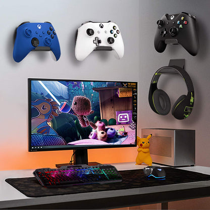 6amLifestyle Controller Holder Stand - 2 Pack with Anti-Slip Pads for PS5, PS4, Xbox One, Switch Pro - Universal Wall Mount Accessories