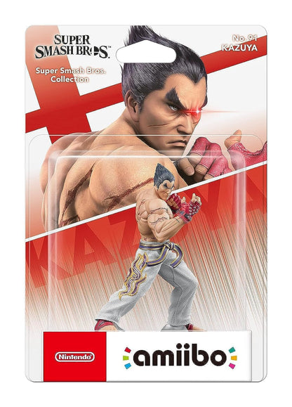 Nintendo Amiibo Kazuya Action Figure - Red, Model 38112, Collectible Gaming Toy