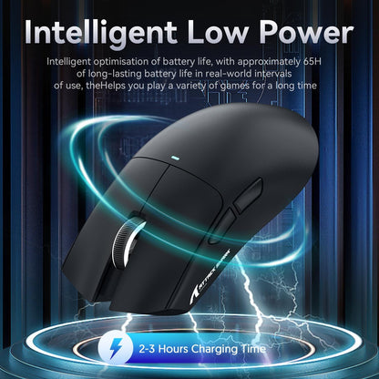 ATTACK SHARK X11 Ultra-Light Gaming Mouse - 22K DPI, 5 Programmable Buttons, Magnetic Charging Stand, Black