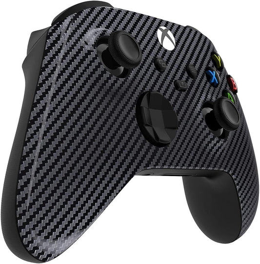 Custom Controllerzz Wireless Controller for Xbox Series X/S & One - Soft Touch Feel - X/S Glossy Carbon Fiber