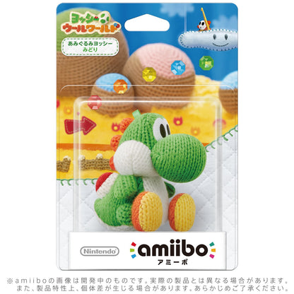 Nintendo Green Yarn Yoshi amiibo - Yoshi's Woolly World Series - Japan Import