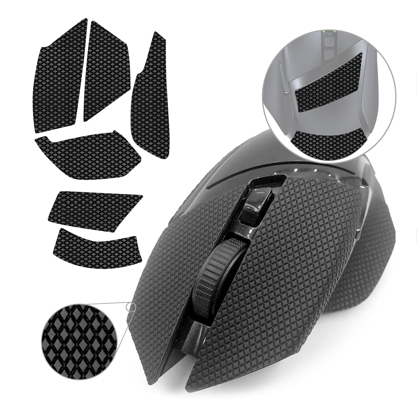 TALONGAMES Mouse Anti Slip Grip Tape Compatible with Razer Basilisk Ultimate/Basilisk V2 / Basilisk X Gaming Mouse  Palm Sweat Absorption  Thin 0.5mm  Cut to Fit  Easy to Apply  Mouse Skin