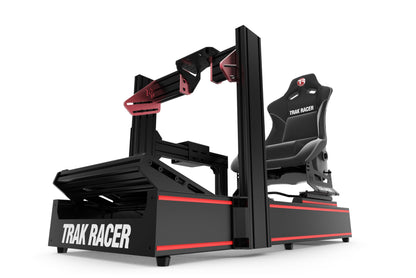 Trak Racer TR160 Racing Simulator Cockpit - Heavy Duty Aluminium Sim Rig, Black, Model TR1605-MP, Seat Slider & Customization Options