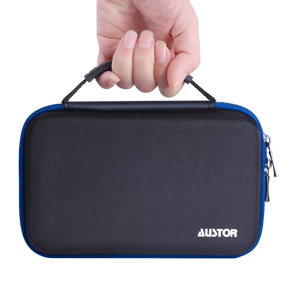 AUSTOR Nylon Case for Nintendo New 3DS XL - Black and Blue Color Combination