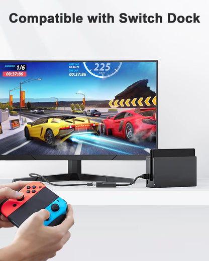 Dnkeaur Wired Ethernet Adapter for Nintendo Switch/Switch OLED, USB3.0, Black