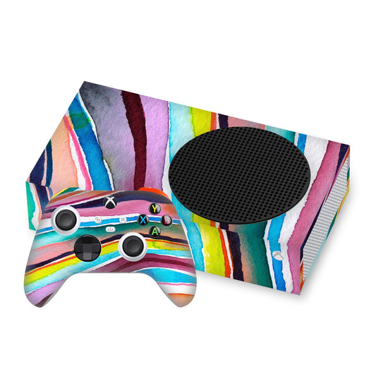 Head Case Designs Officially Licensed Ninola Agate Multi Layers Assorted Vinyl Sticker Gaming Skin Decal Cover Compatible With Xbox Series S Console and Controller Bundle