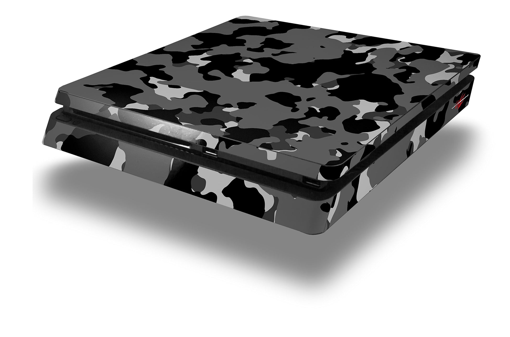 Vinyl Decal Skin Wrap compatible with Sony PlayStation 4 Slim Console WraptorCamo Old School Camouflage Camo Black (PS4 NOT INCL