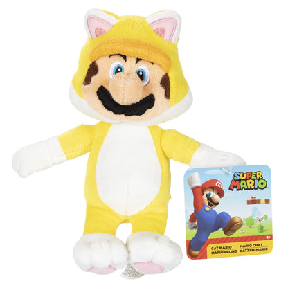 Nintendo Mario Bros U Cat Mario Plush Toy - Blue, Soft Plush Material, Model 83395