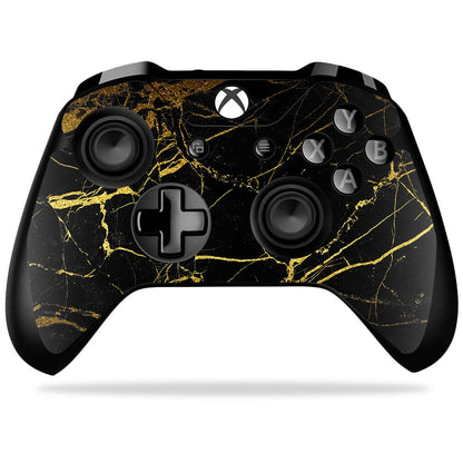 MIGHTY SKINS Xbox One X Controller Skin - Black Gold Marble, Durable Vinyl Wrap, Easy Apply/Remove, 8 x 0.1 inches, Made in USA