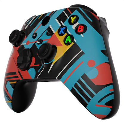 Custom Controllerzz Wireless Controller - Soft Touch Feel for Xbox Series X/S & One, X/S Abstract Fusion
