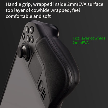 UYIYE Kickstand Case for Steam Deck - Protective, Reliable, Black, Model CASE-STEAM-FT02, Made of Acrylonitrile Butadiene Styrene