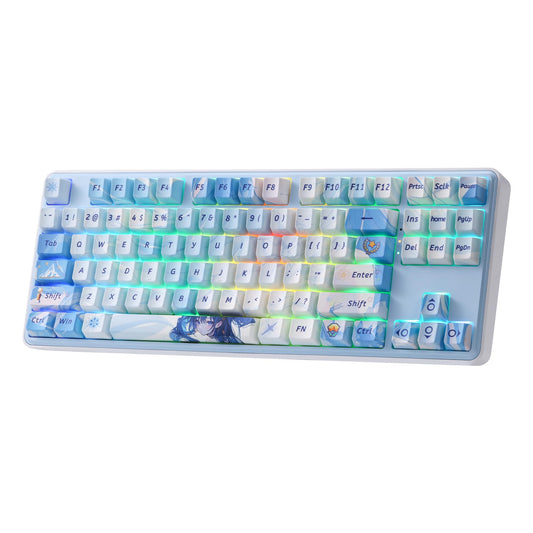 Redragon K707 PRO SE 80% Wireless Gasket RGB Gaming Keyboard  3-Modes 87 Keys TKL Anime Mechanical Keyboard w/Hot-Swap Socket  Dye-Sub PBT Keycaps & 5-Layer Noise Dampening  Custom Linear Switch