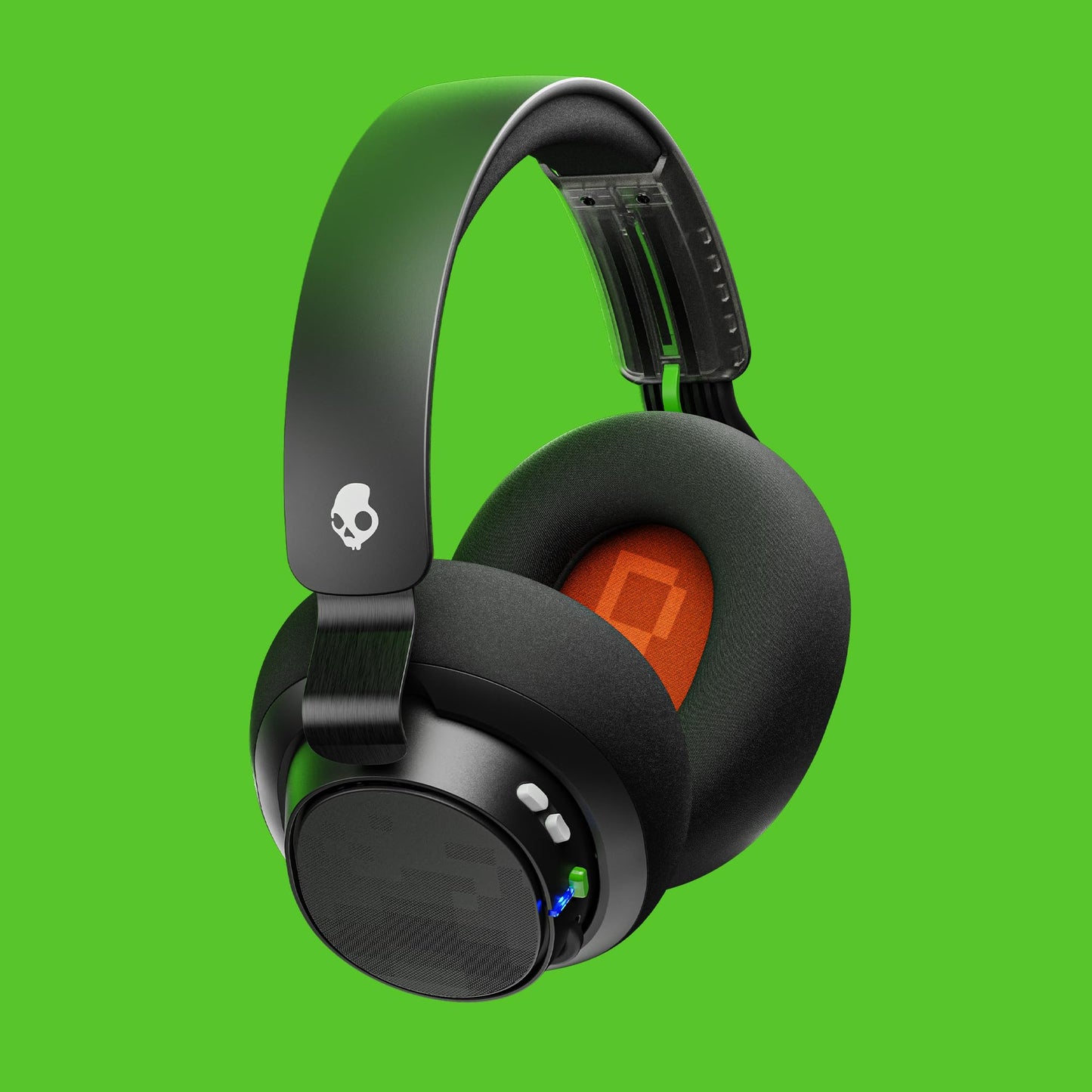 Skullcandy SLYR Pro Wireless Gaming Headset - Bluetooth, 24H Battery, Black/Green, PC/Xbox/PlayStation/Nintendo Switch, Model S6SCY-R080