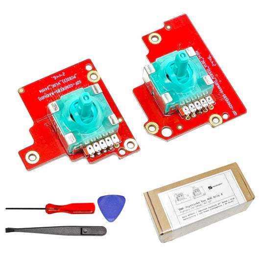TMR Hall Joystick for ROG Ally X  Tighter Rotational Resistance for FPS Racing Games  ASUS ROG Ally X Accessories  Zero Drift Analog with Tools  Easy Installation Thumbstick 1 Pair