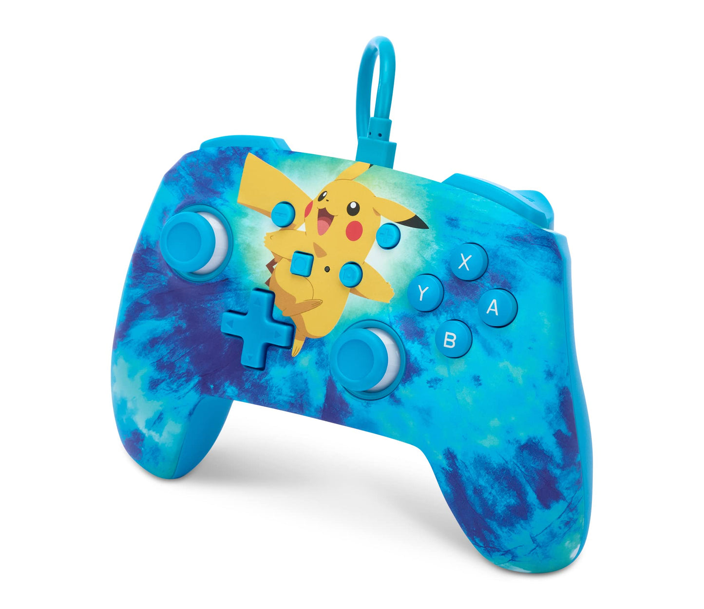 PowerA Wired Controller for Nintendo Switch - Pokémon Tie Dye Pikachu, Mappable Buttons, 10ft Cable, 3.5mm Jack, Model NSGP0090-01