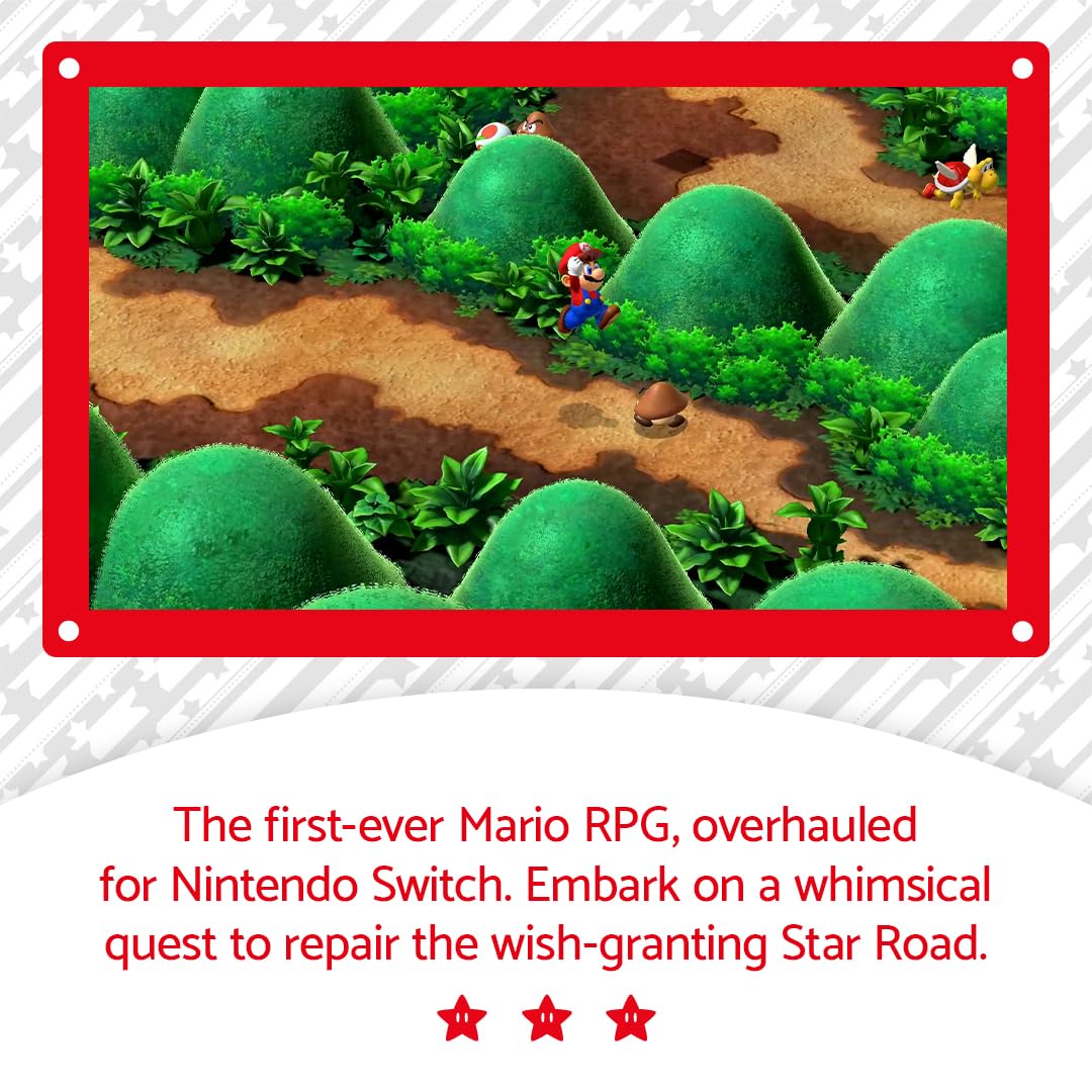 Nintendo Super Mario RPG - Standard Edition, Multilingual (Chinois, Allemand, Anglais, Espagnol, Français) - Black - Model 1232393