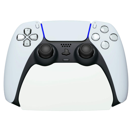 playvital White Controller Display Stand for ps5  Gamepad Accessories Desk Holder for ps5 Controller with Rubber Pads