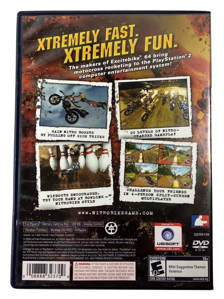 Ubisoft Nitrobike Game for PlayStation 2 - Model 32370 - Action Racing Adventure